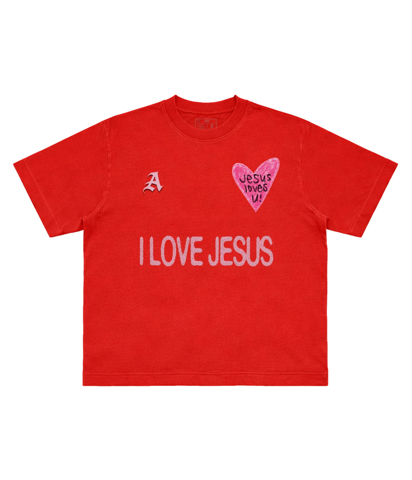 TEE BOXY 'JESUS LOVES U'