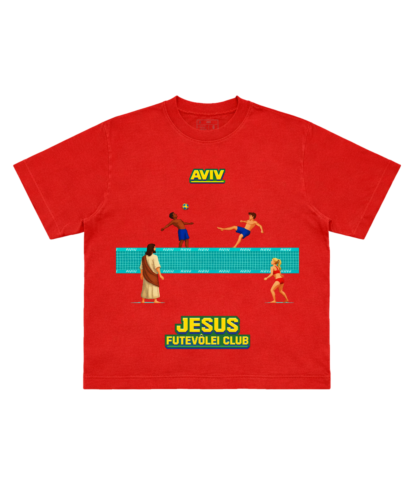 PRÉ VENDA - TEE BOXY 'JESUS FUTEVÔLEI CLUB'