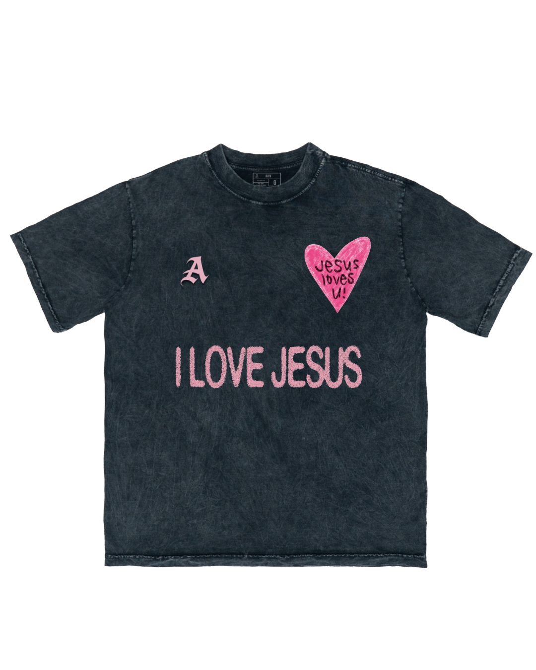 TEE OVERSIZED 'JESUS LOVES U'