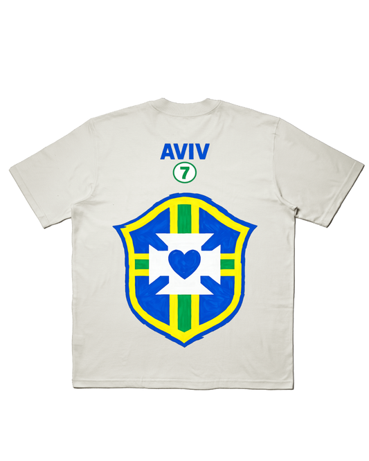 TEE OVERSIZED 'DEUS É BRASILEIRO' - BRANCO