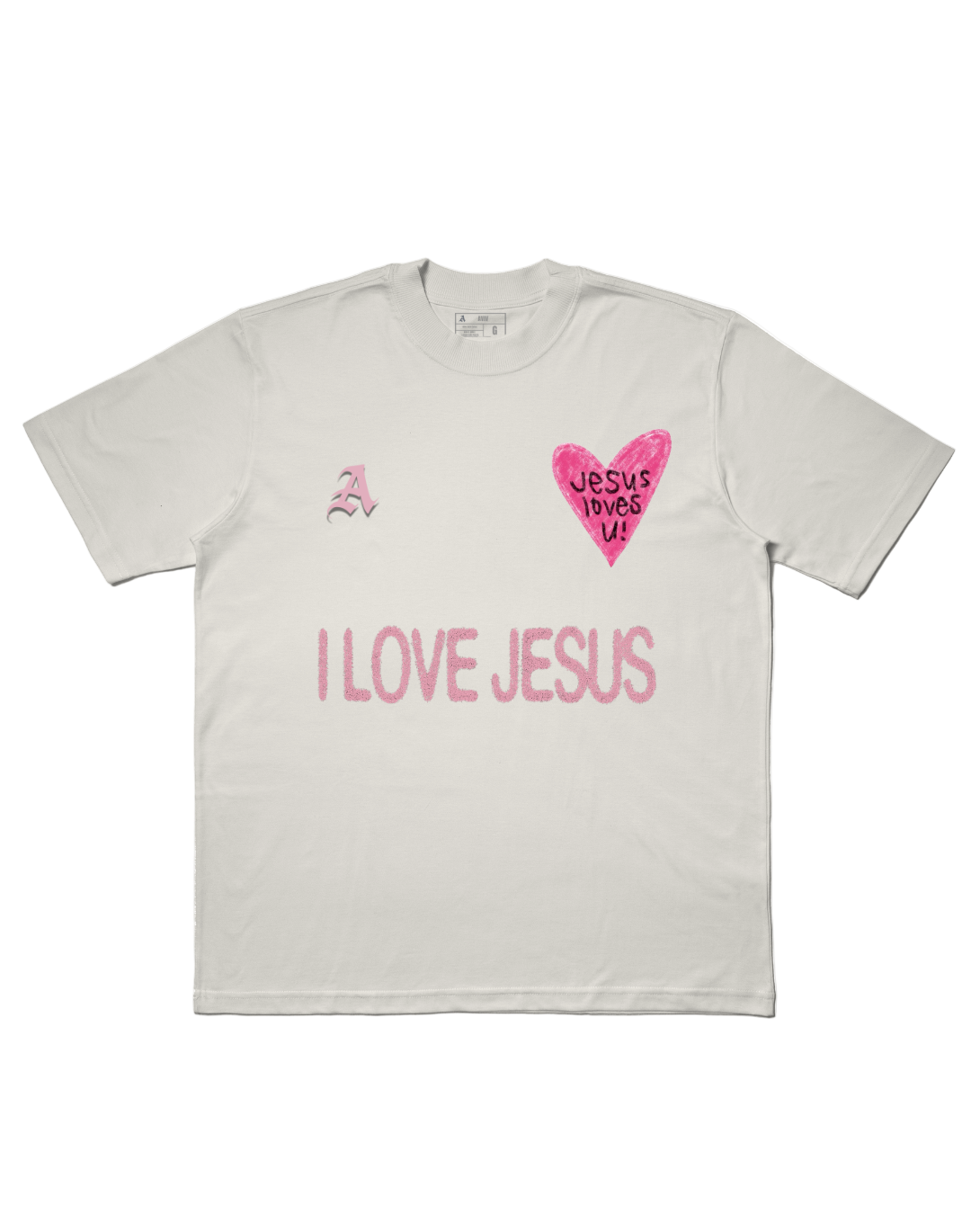 TEE OVERSIZED 'JESUS LOVES U'