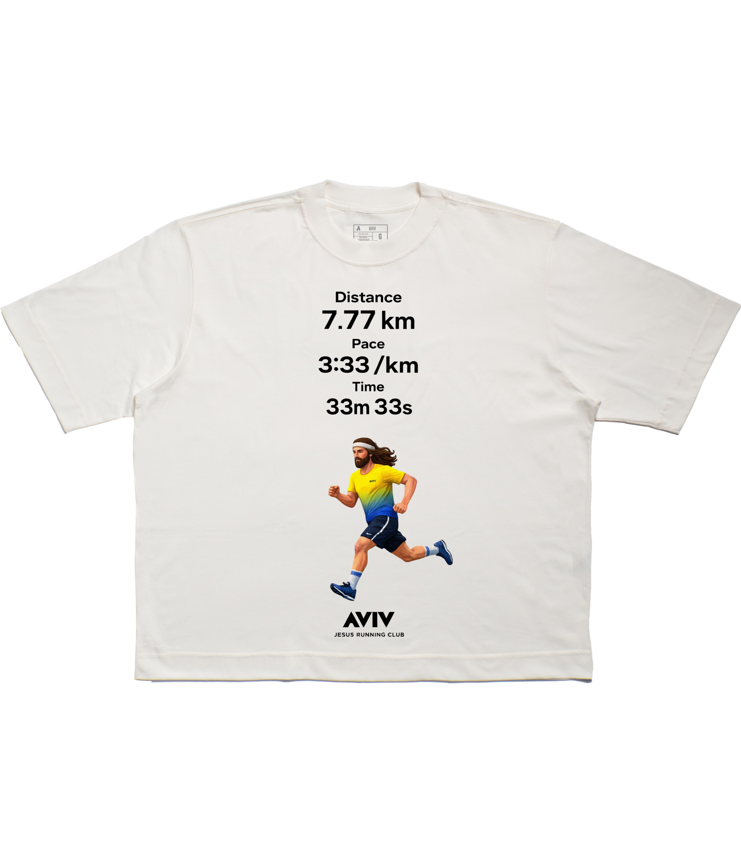 TEE BOXY 'JESUS RUNNING CLUB'