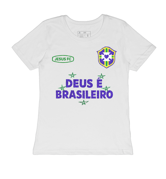 TEE BABYLOOK 'DEUS É BRASILEIRO'