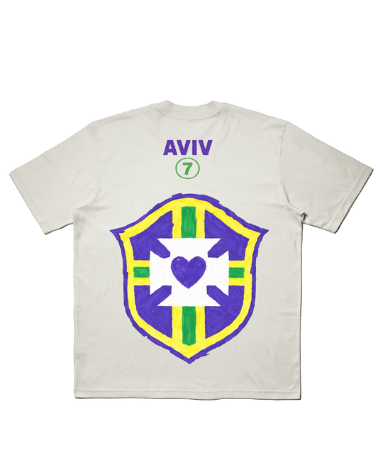 TEE OVERSIZED 'DEUS É BRASILEIRO' - BRANCO