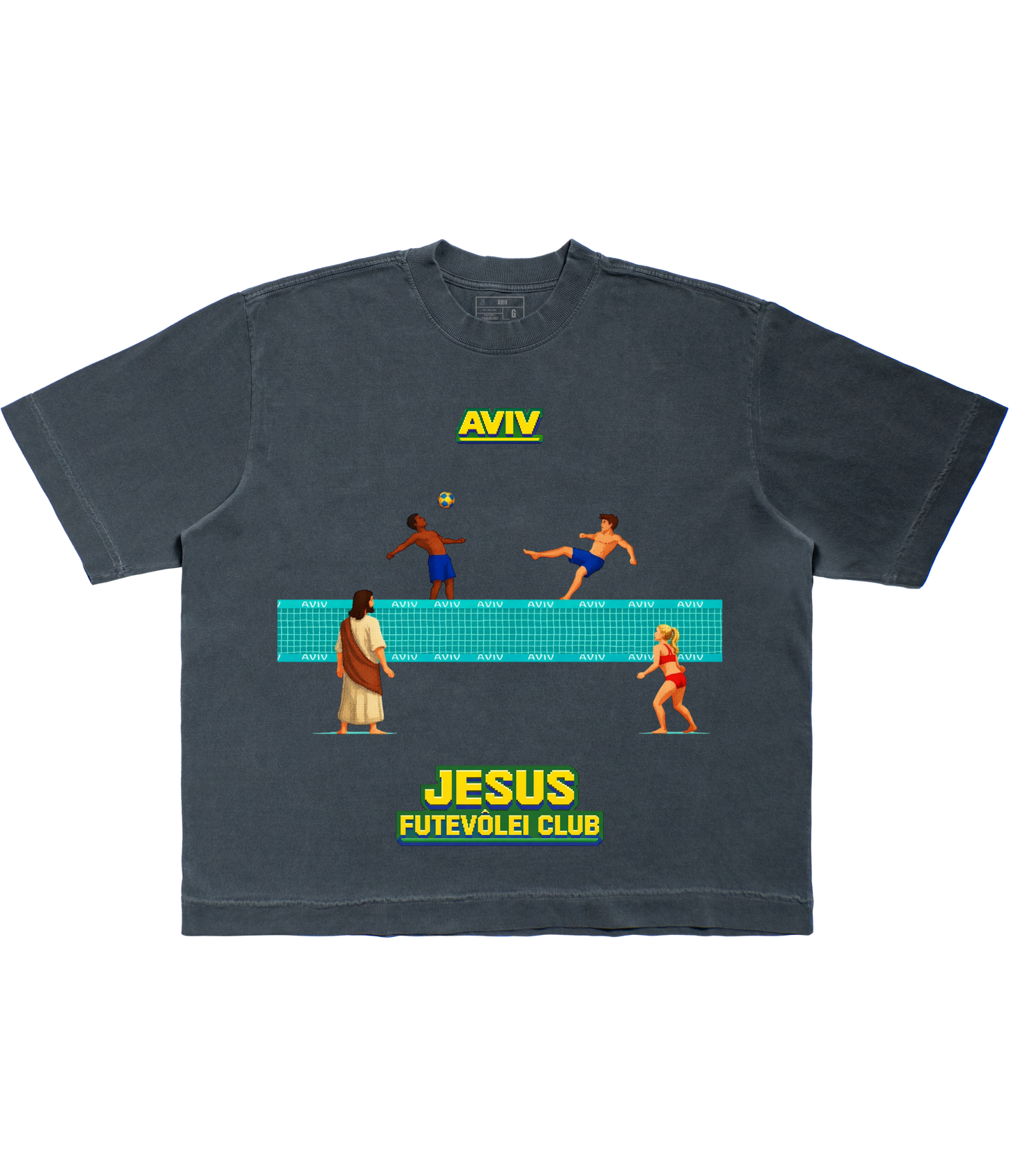 PRÉ VENDA - TEE BOXY 'JESUS FUTEVÔLEI CLUB'