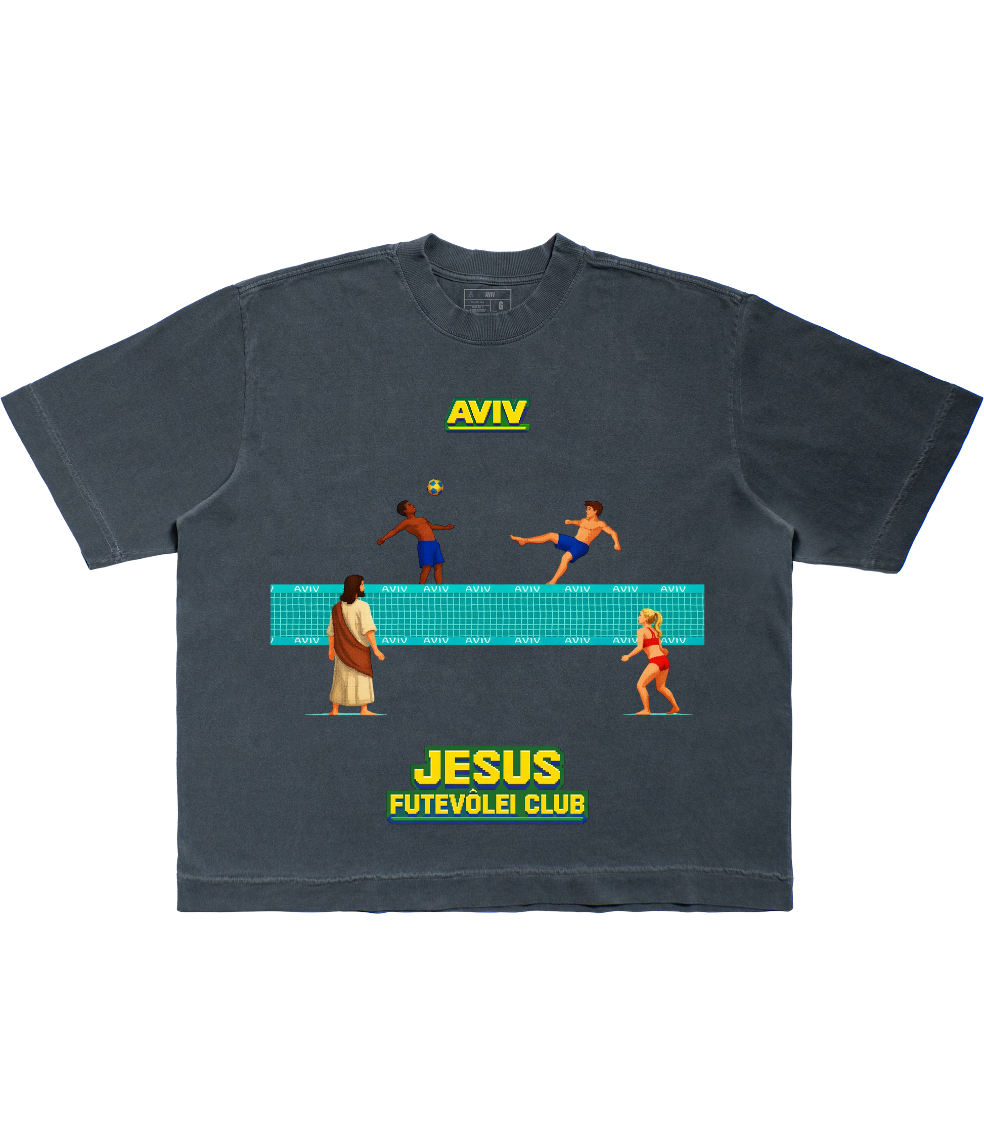 PRÉ VENDA - TEE BOXY 'JESUS FUTEVÔLEI CLUB'