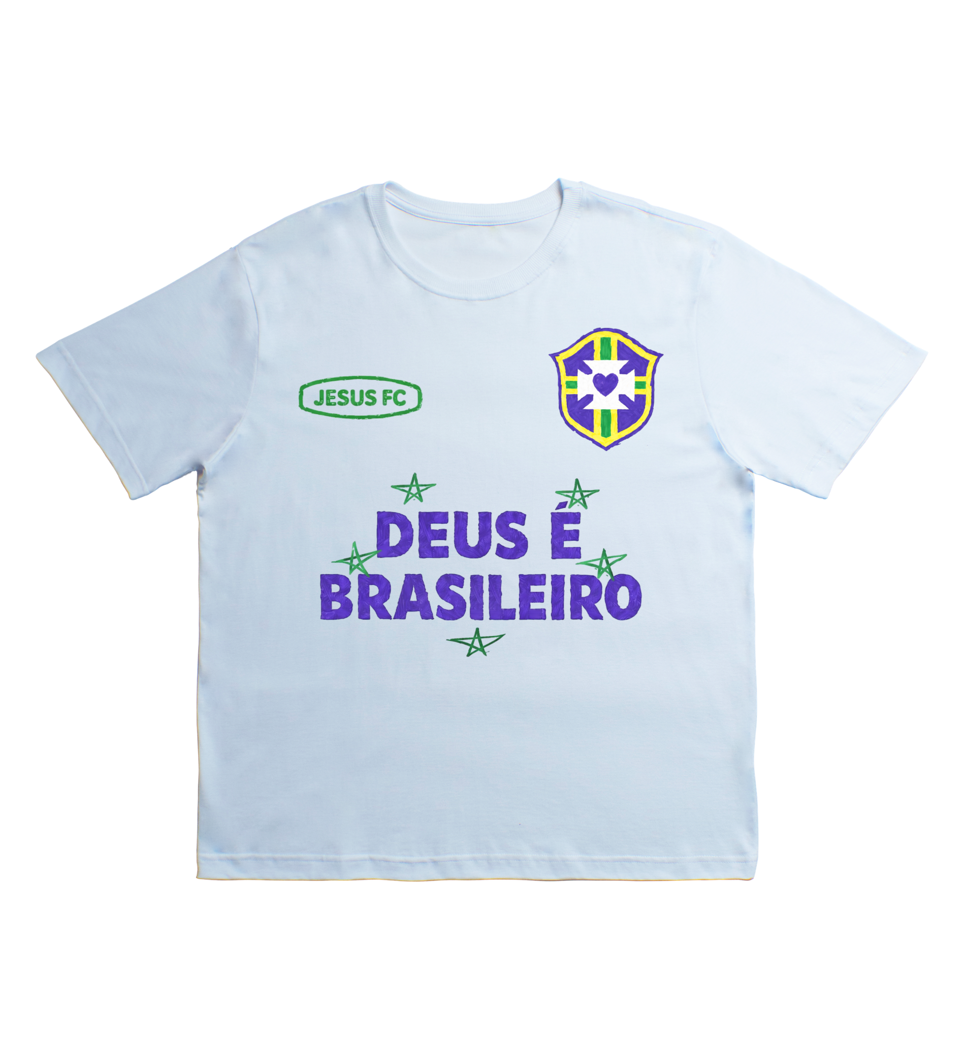 TEE CLÁSSICA 'DEUS É BRASILEIRO'