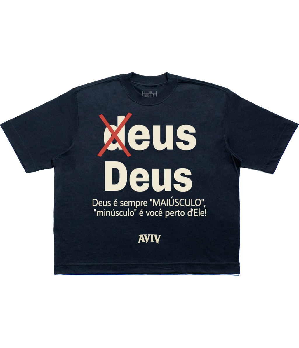 CAMISETA BOXY 'MAIÚSCULO' [FRENTE]