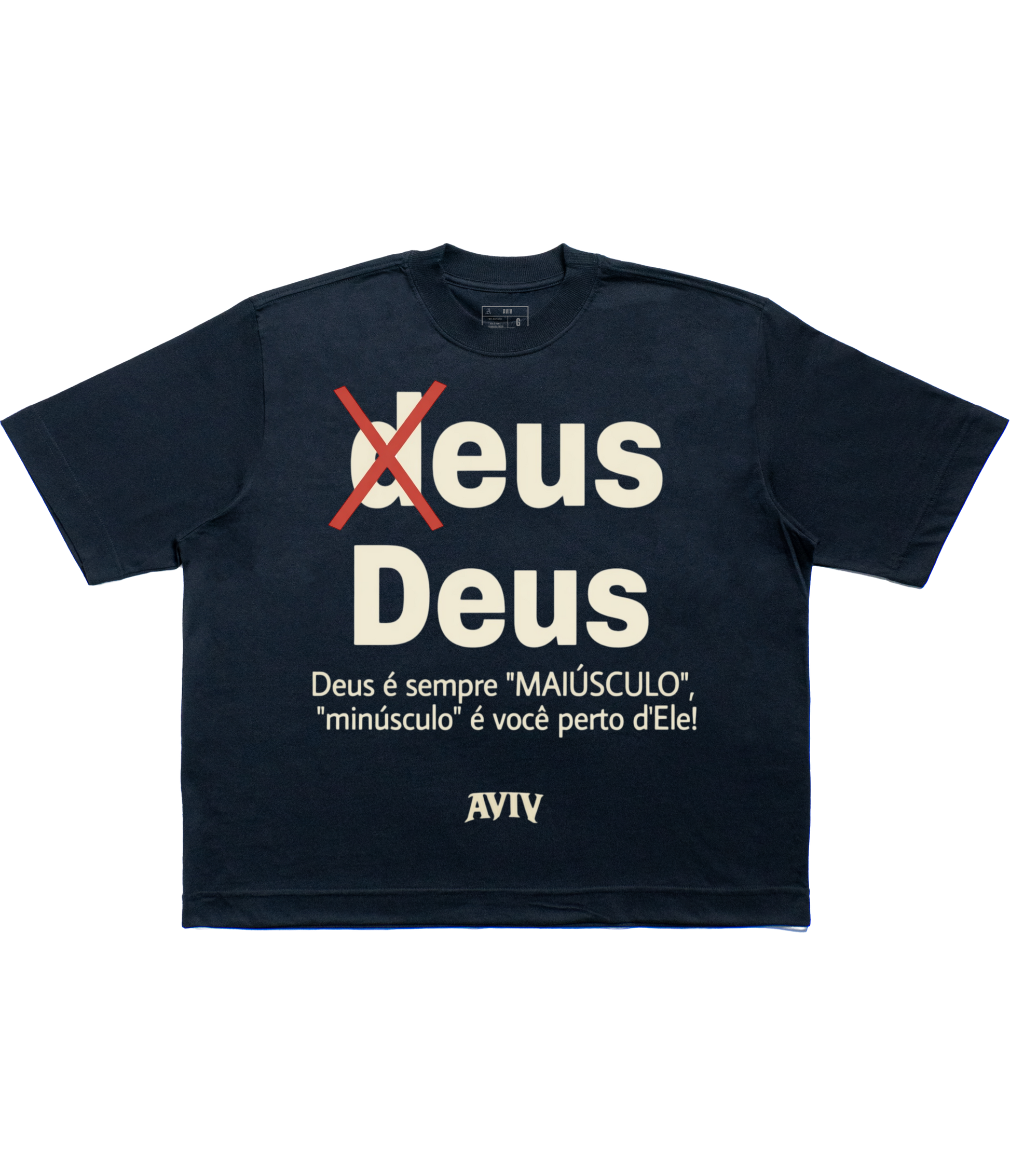 CAMISETA BOXY 'MAIÚSCULO' [FRENTE]