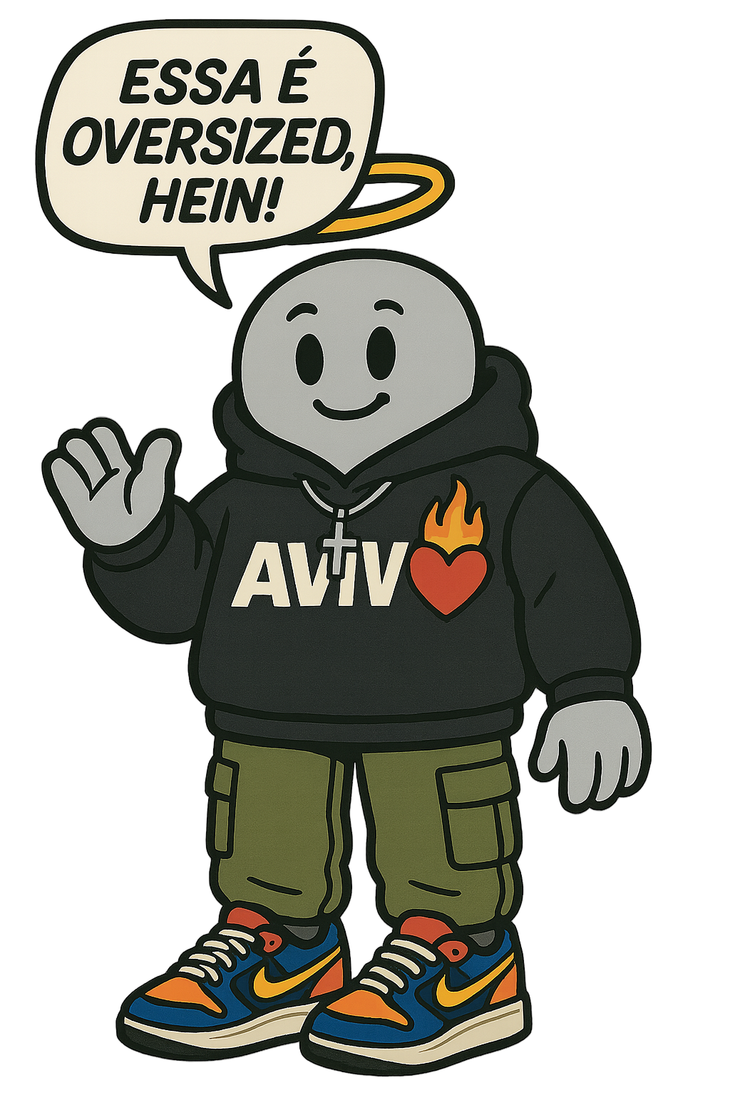 [MAIS VENDIDA] TEE OVERSIZED 'JESUS LOVES U'