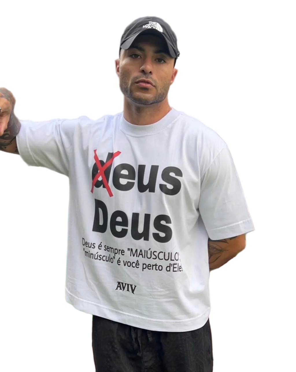 CAMISETA BOXY 'MAIÚSCULO' [FRENTE]