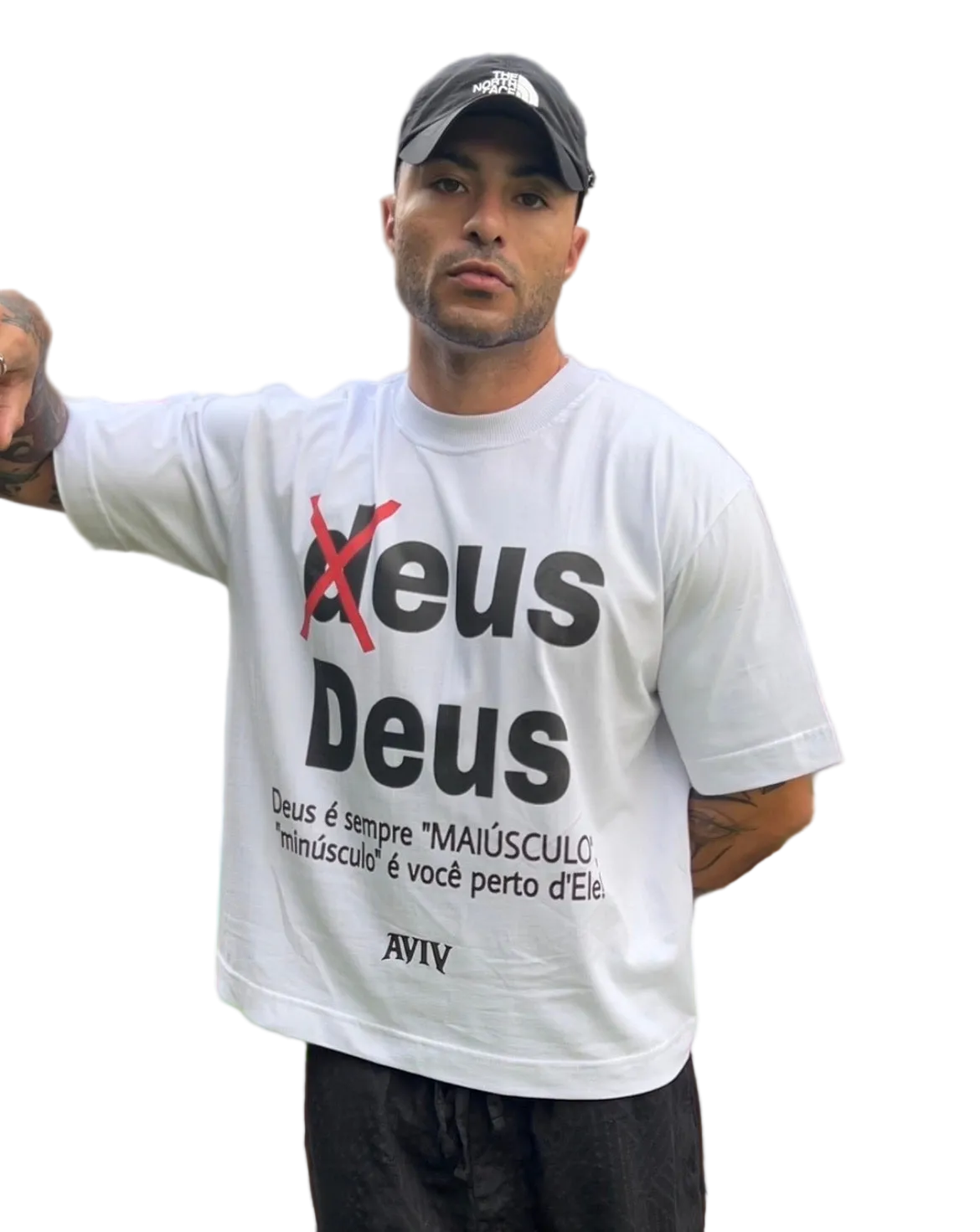 CAMISETA BOXY 'MAIÚSCULO' [FRENTE]