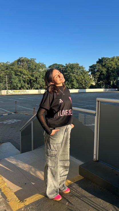 TEE OVERSIZED 'JESUS LOVES U'