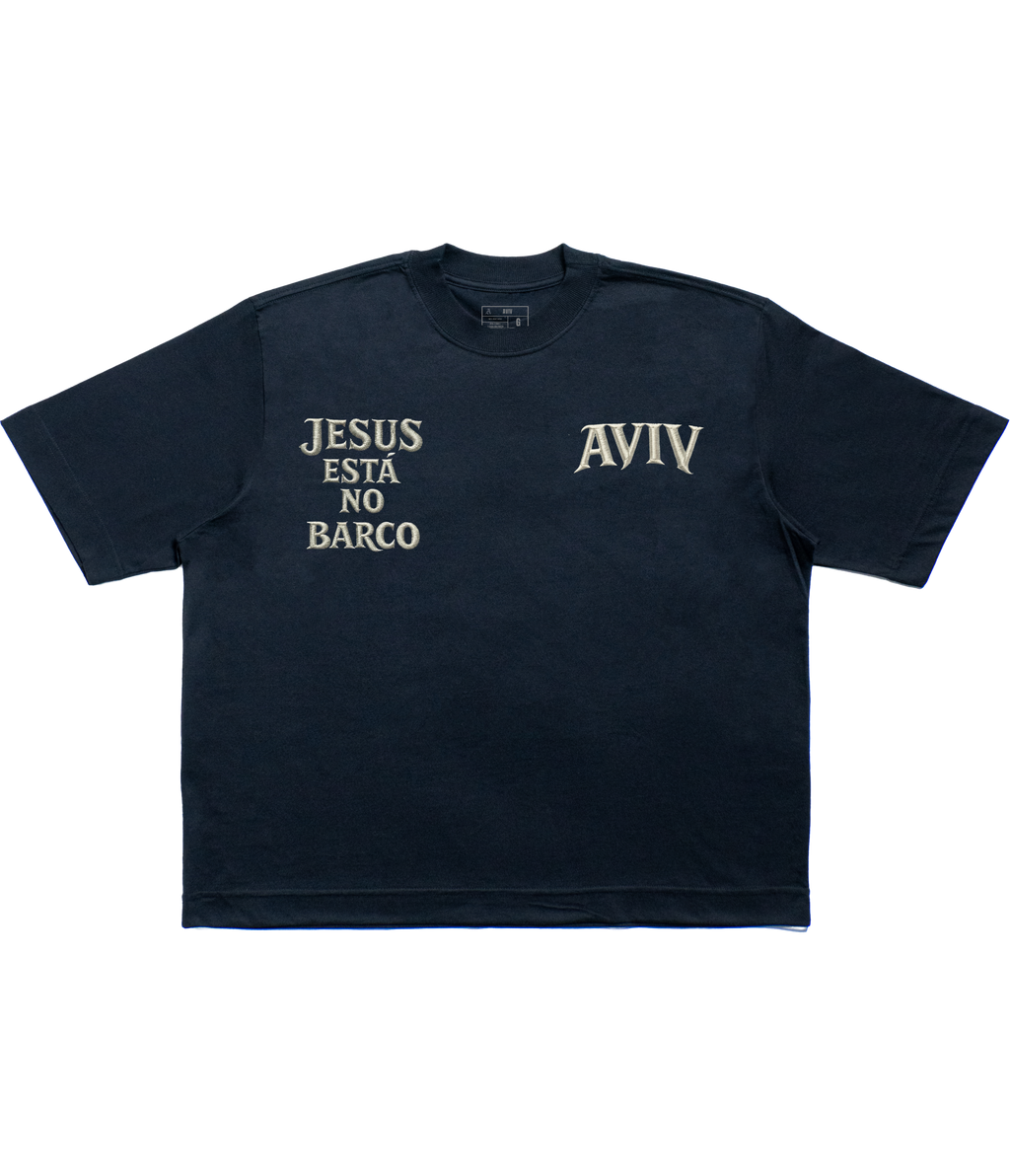 CAMISETA BOXY 'BARCO' [FRENTE E COSTAS]