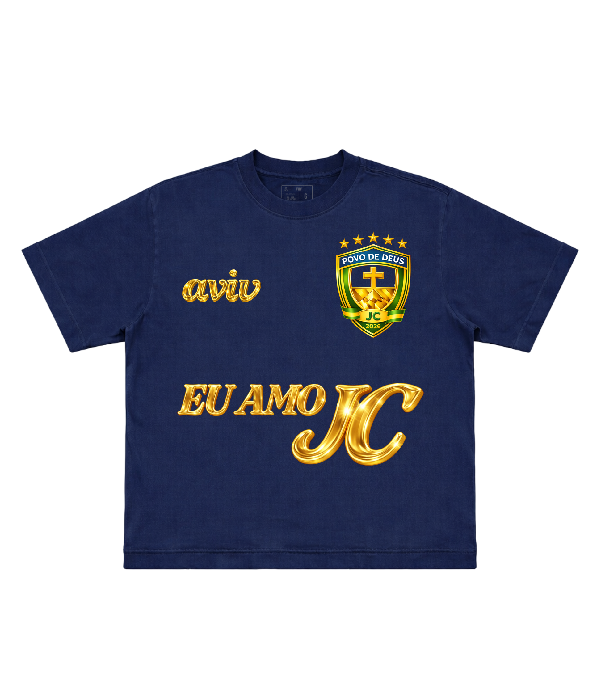 TEE BOXY 'JESUS FC - DOURADO'