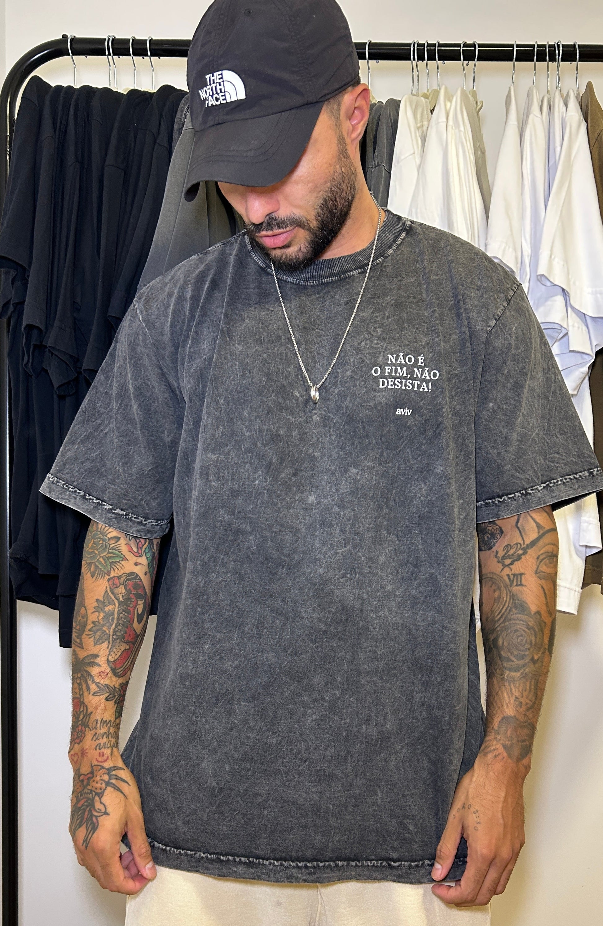 TEE OVERSIZED 'NÃO DESISTA'