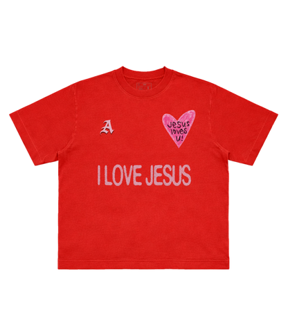 TEE BOXY 'JESUS LOVES U'
