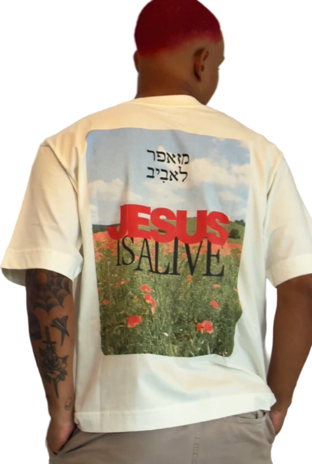 CAMISETA BOXY 'JESUS IS ALIVE'