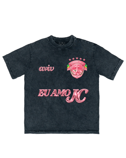 TEE OVERSIZED 'JESUS FC - ROSA'