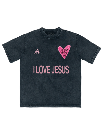 TEE OVERSIZED 'JESUS LOVES U'