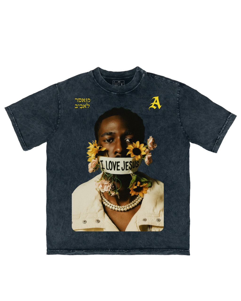 CAMISETA OVERSIZED 'FLORES' [FRENTE]