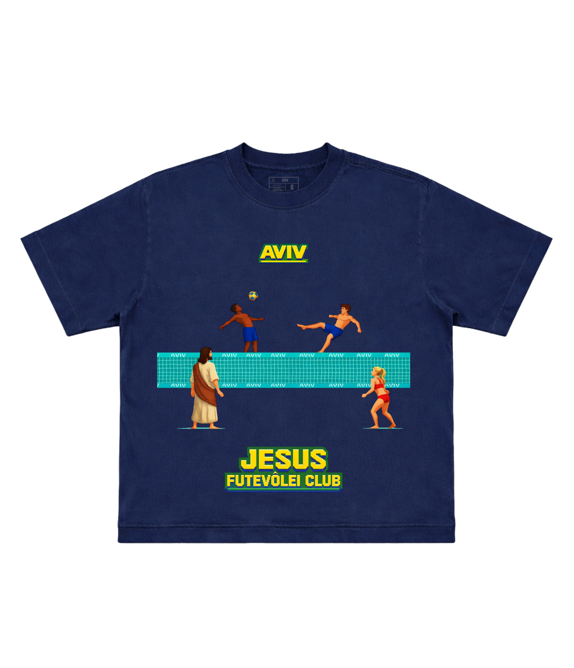 PRÉ VENDA - TEE BOXY 'JESUS FUTEVÔLEI CLUB'