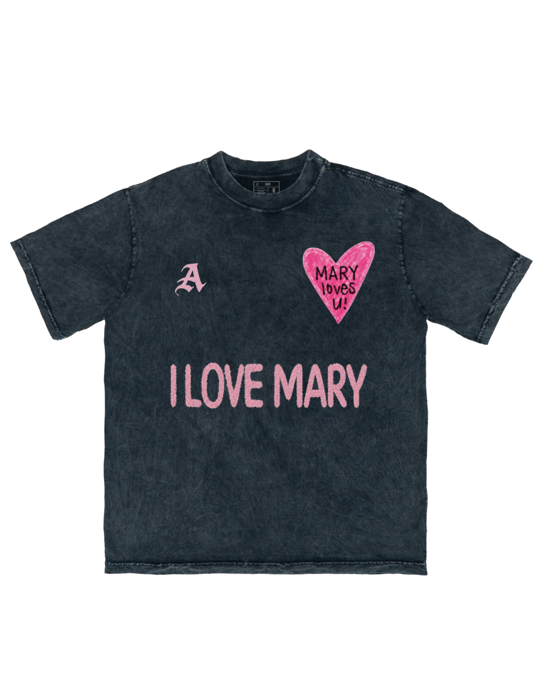 TEE OVERSIZED 'MARY LOVES U'