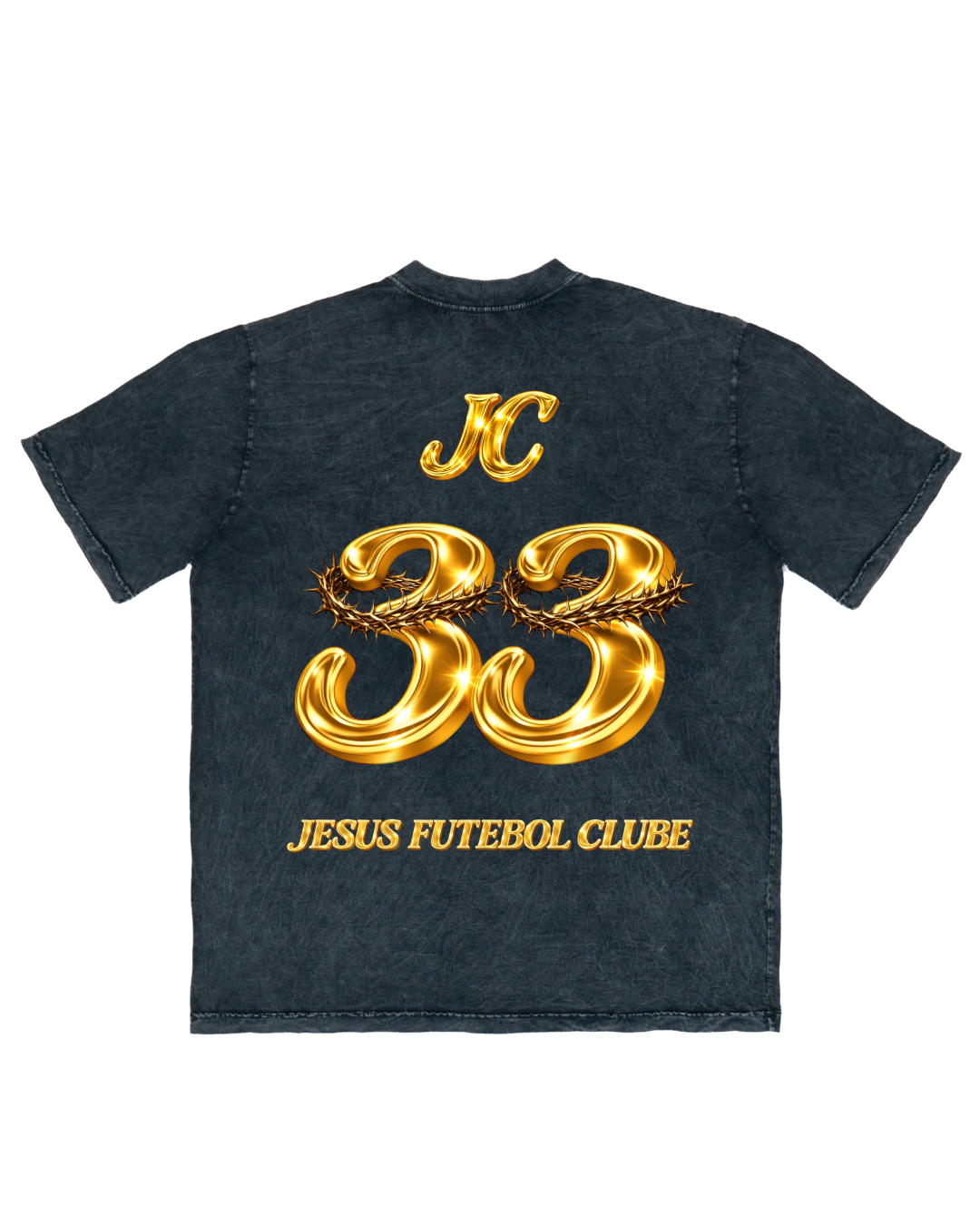 TEE OVERSIZED 'JESUS FC - DOURADO'