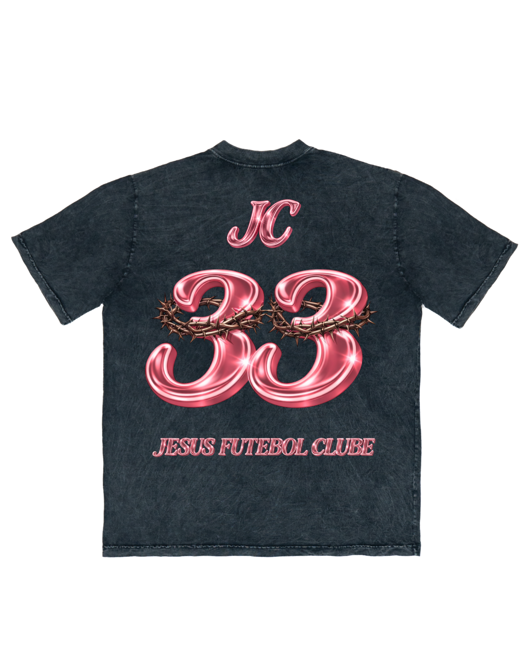 TEE OVERSIZED 'JESUS FC - ROSA'