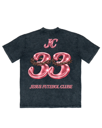 TEE OVERSIZED 'JESUS FC - ROSA'