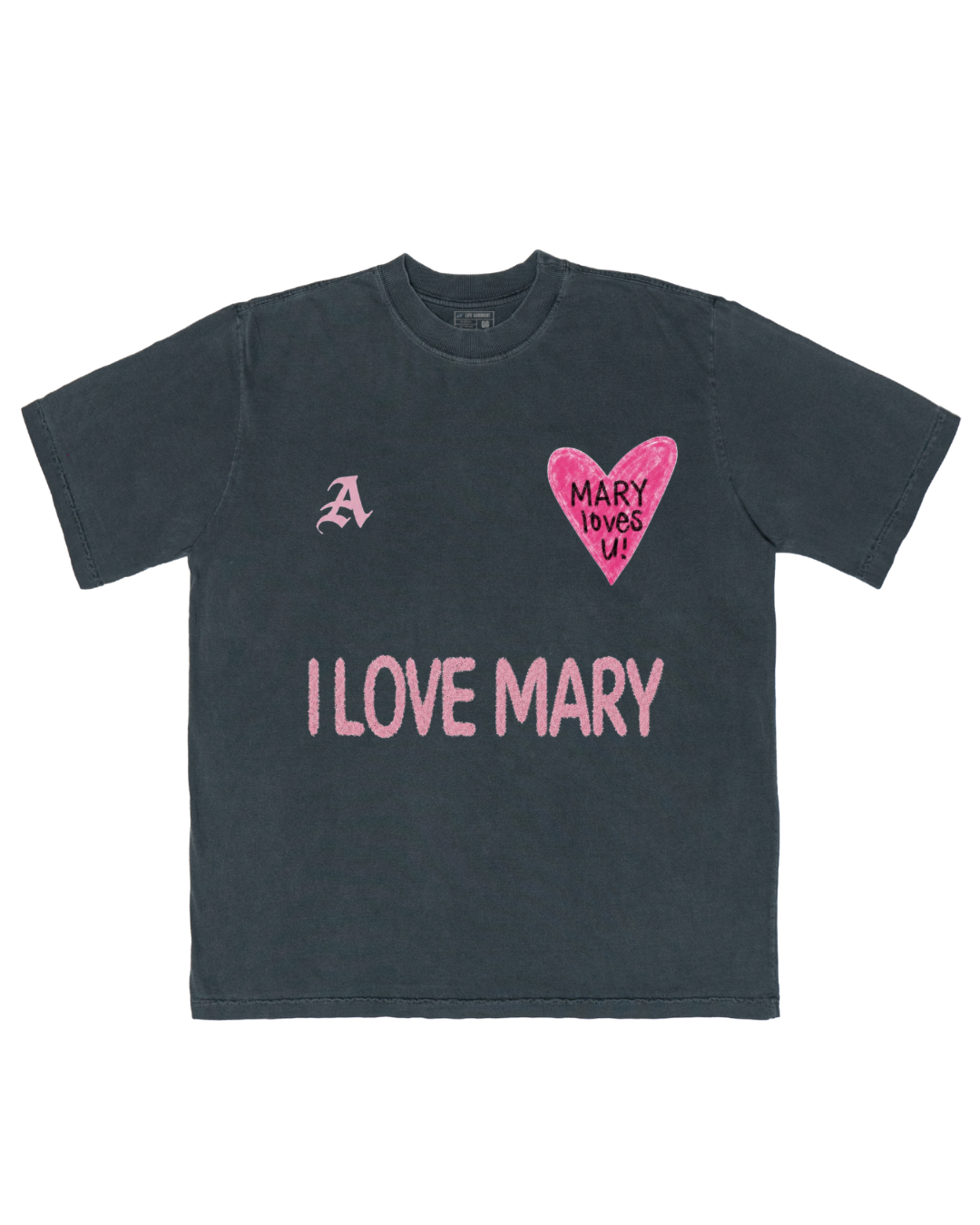 TEE OVERSIZED 'MARY LOVES U'