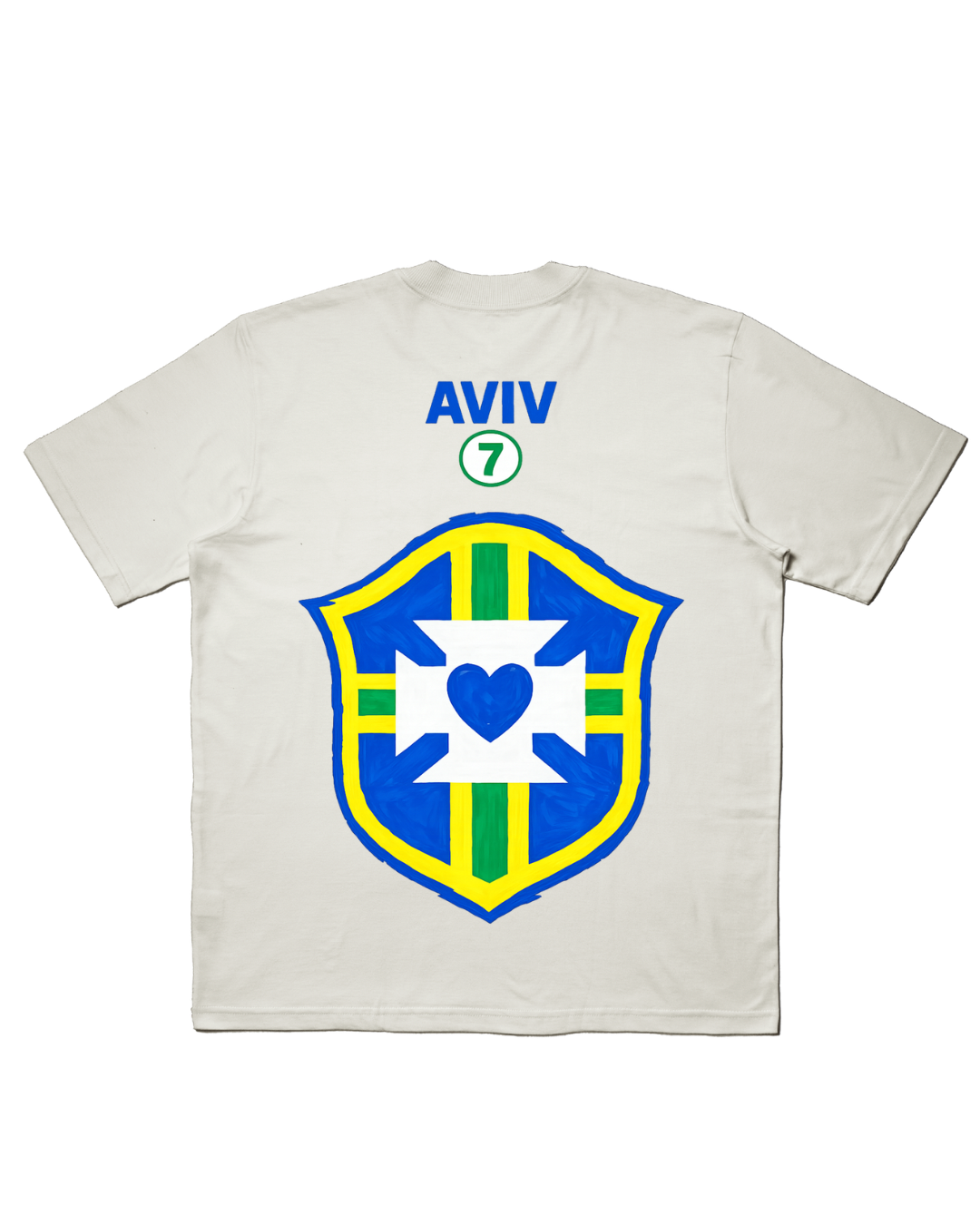 TEE OVERSIZED 'DEUS É BRASILEIRO' - BRANCO
