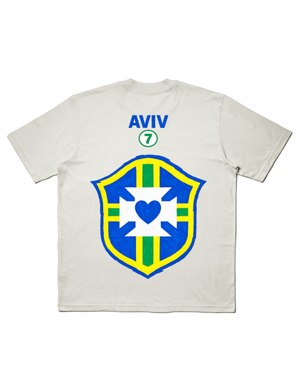 TEE OVERSIZED 'DEUS É BRASILEIRO' - BRANCO