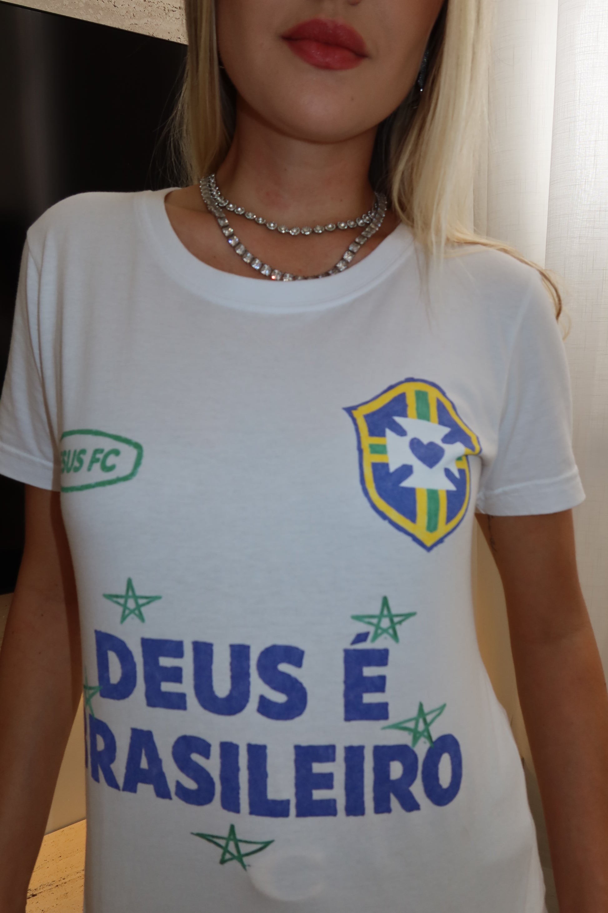 TEE BABYLOOK 'DEUS É BRASILEIRO'