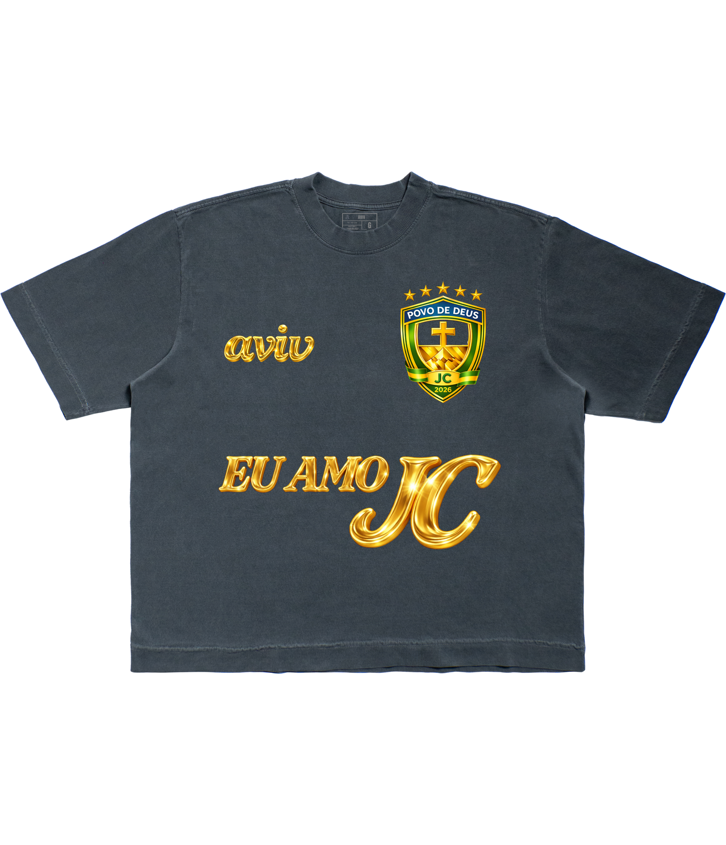 TEE BOXY 'JESUS FC - DOURADO'