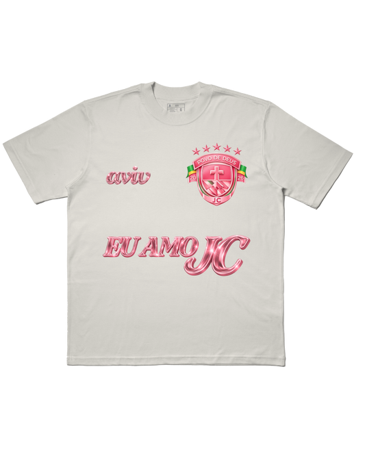 TEE OVERSIZED 'JESUS FC - ROSA'