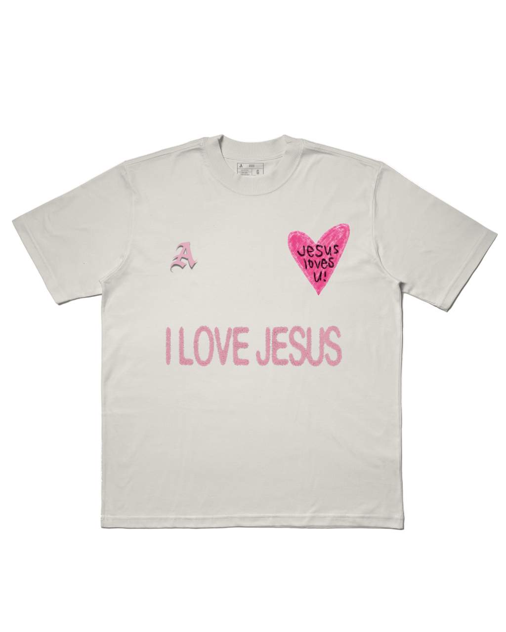 TEE OVERSIZED 'JESUS LOVES U'