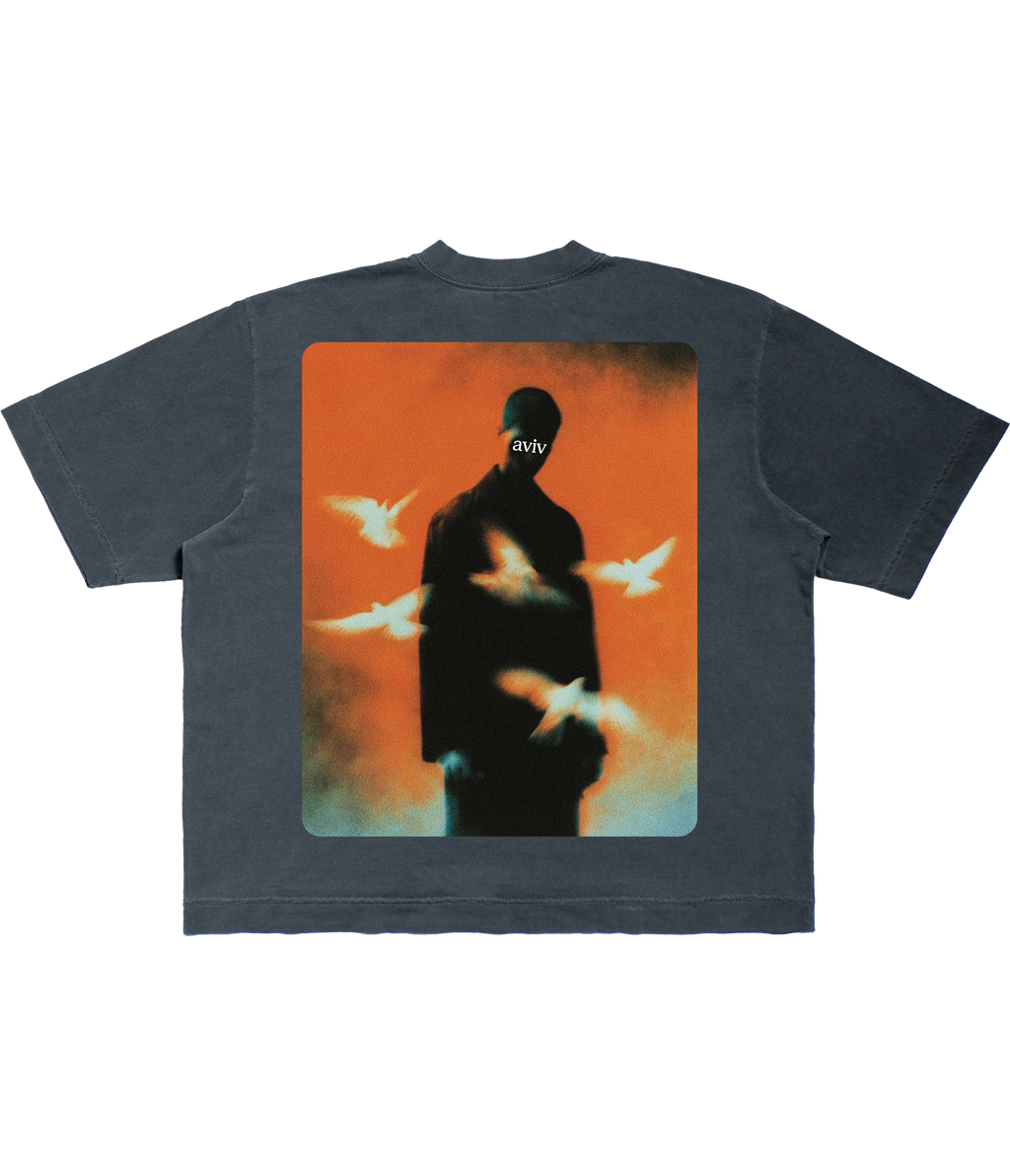 CAMISETA BOXY 'SAVED' [FRENTE E COSTAS]