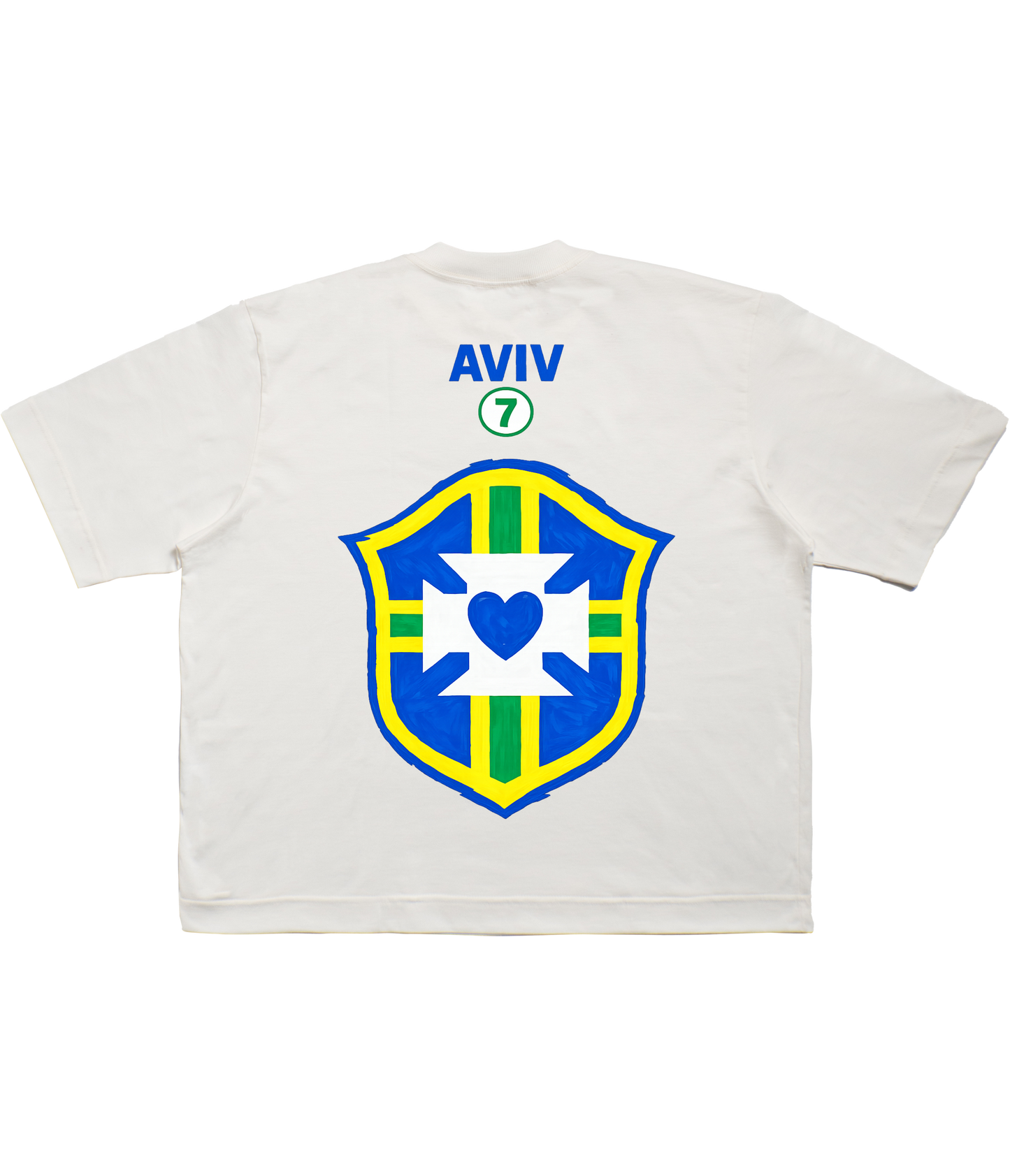 TEE BOXY 'DEUS É BRASILEIRO' - BRANCO