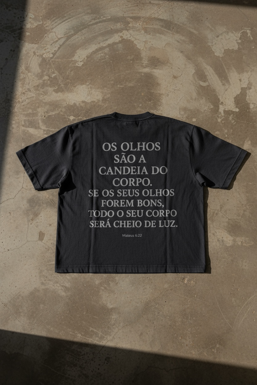 TEE OVERSIZED 'OLHOS' [FRENTE E COSTAS]