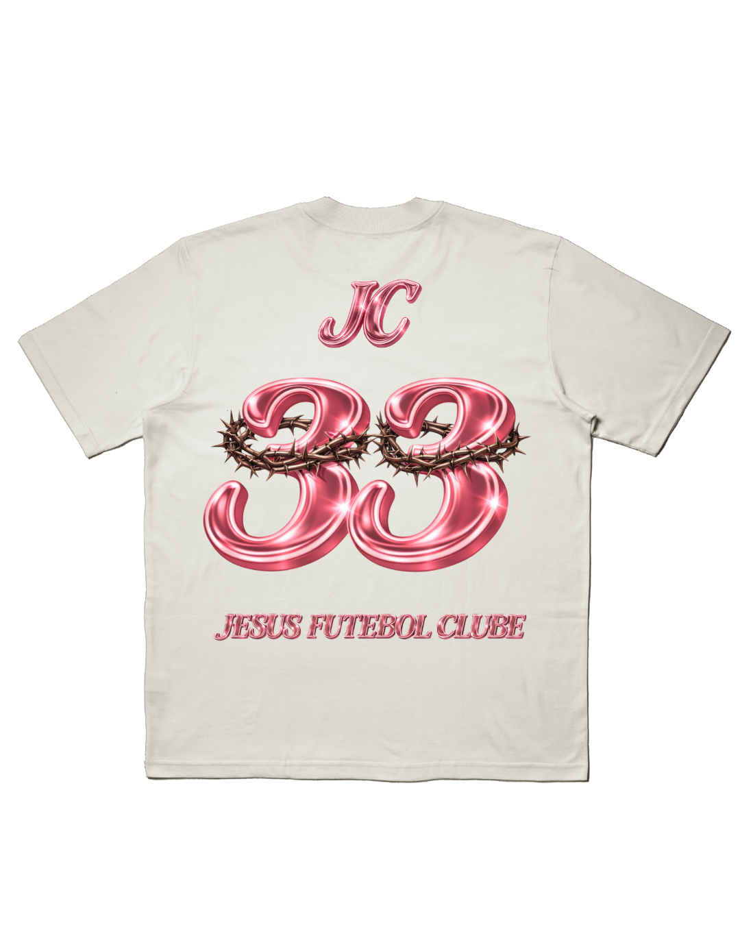 TEE OVERSIZED 'JESUS FC - ROSA'