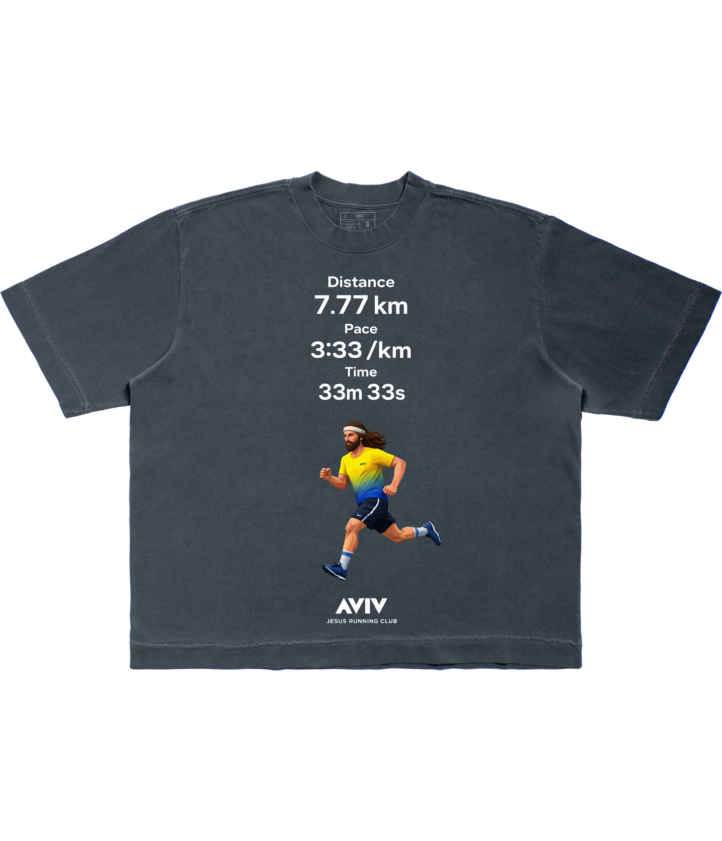 TEE BOXY 'JESUS RUNNING CLUB'
