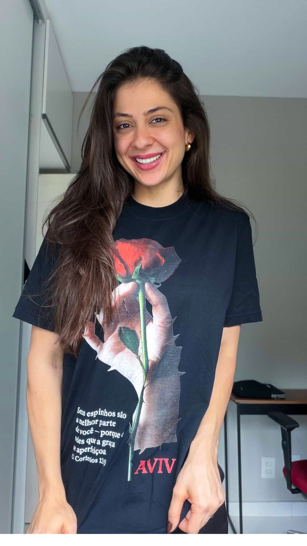 CAMISETA OVERSIZED 'ESPINHOS' [FRENTE]