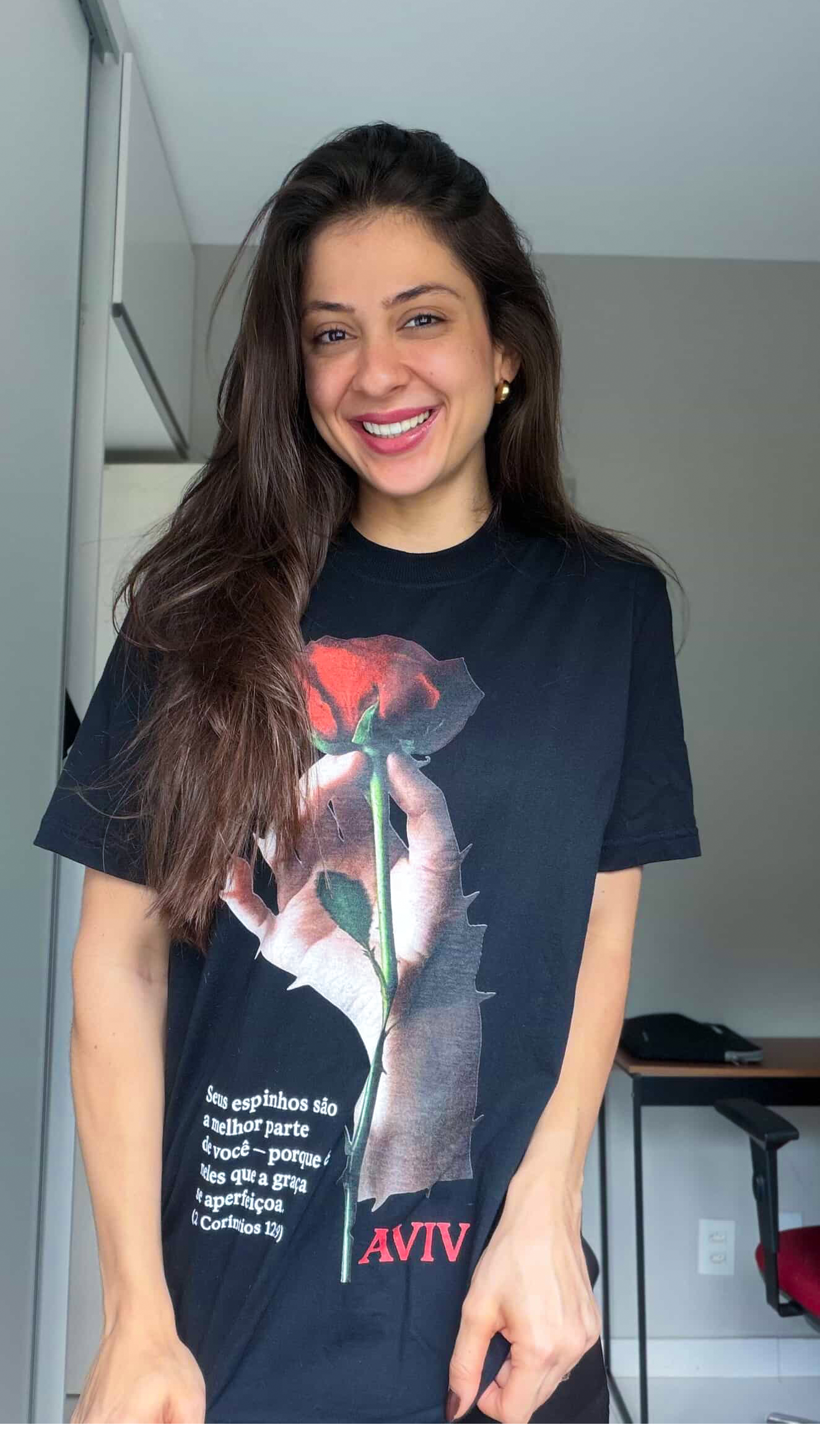 CAMISETA OVERSIZED 'ESPINHOS' [FRENTE]