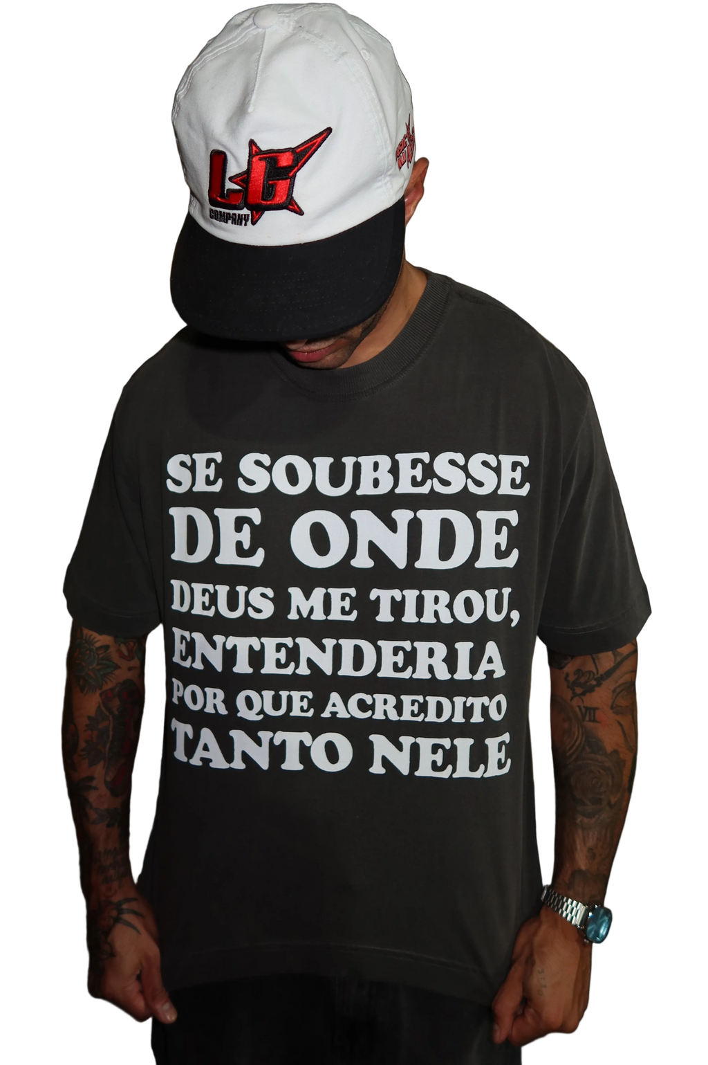 CAMISETA BOXY 'DEUS' [FRENTE]