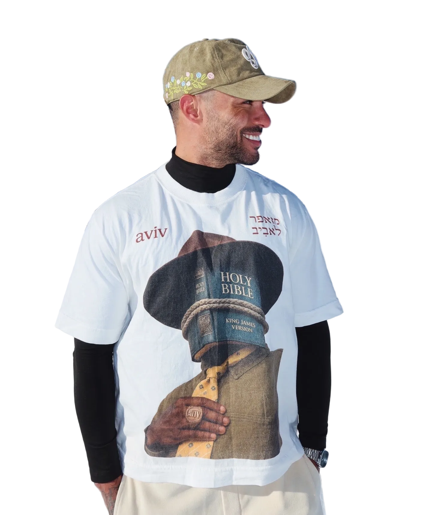 CAMISETA BOXY 'BIBLE FACE' [FRENTE]