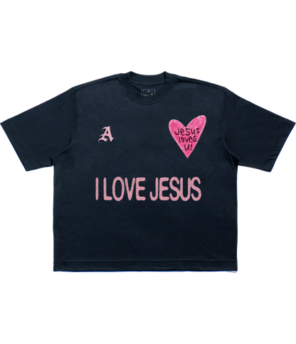 TEE BOXY 'JESUS LOVES U'