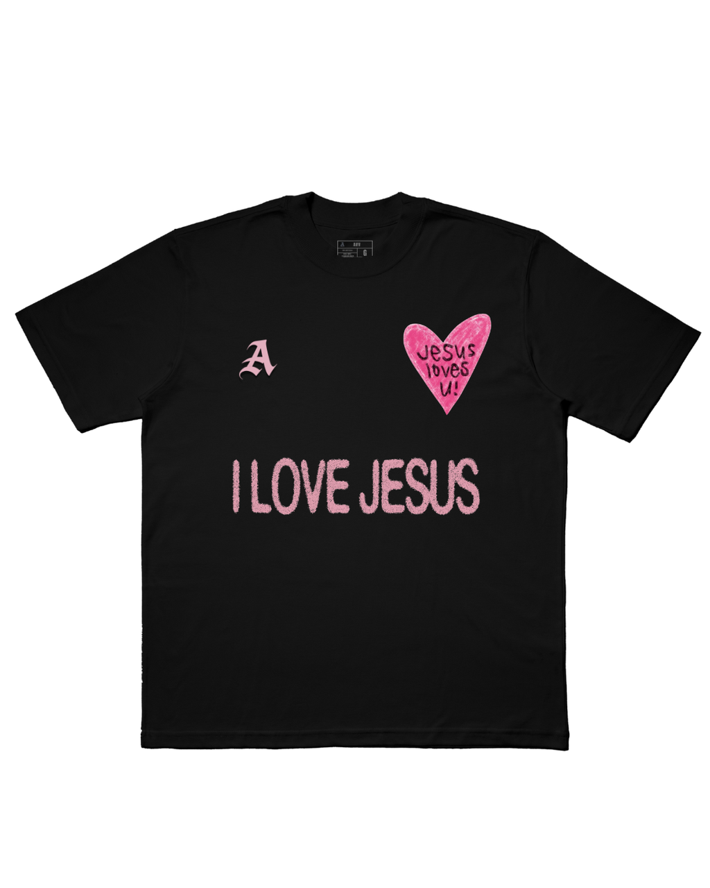 TEE OVERSIZED 'JESUS LOVES U'