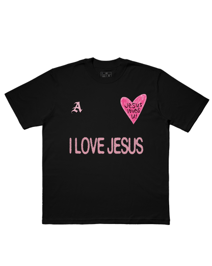 TEE OVERSIZED 'JESUS LOVES U'