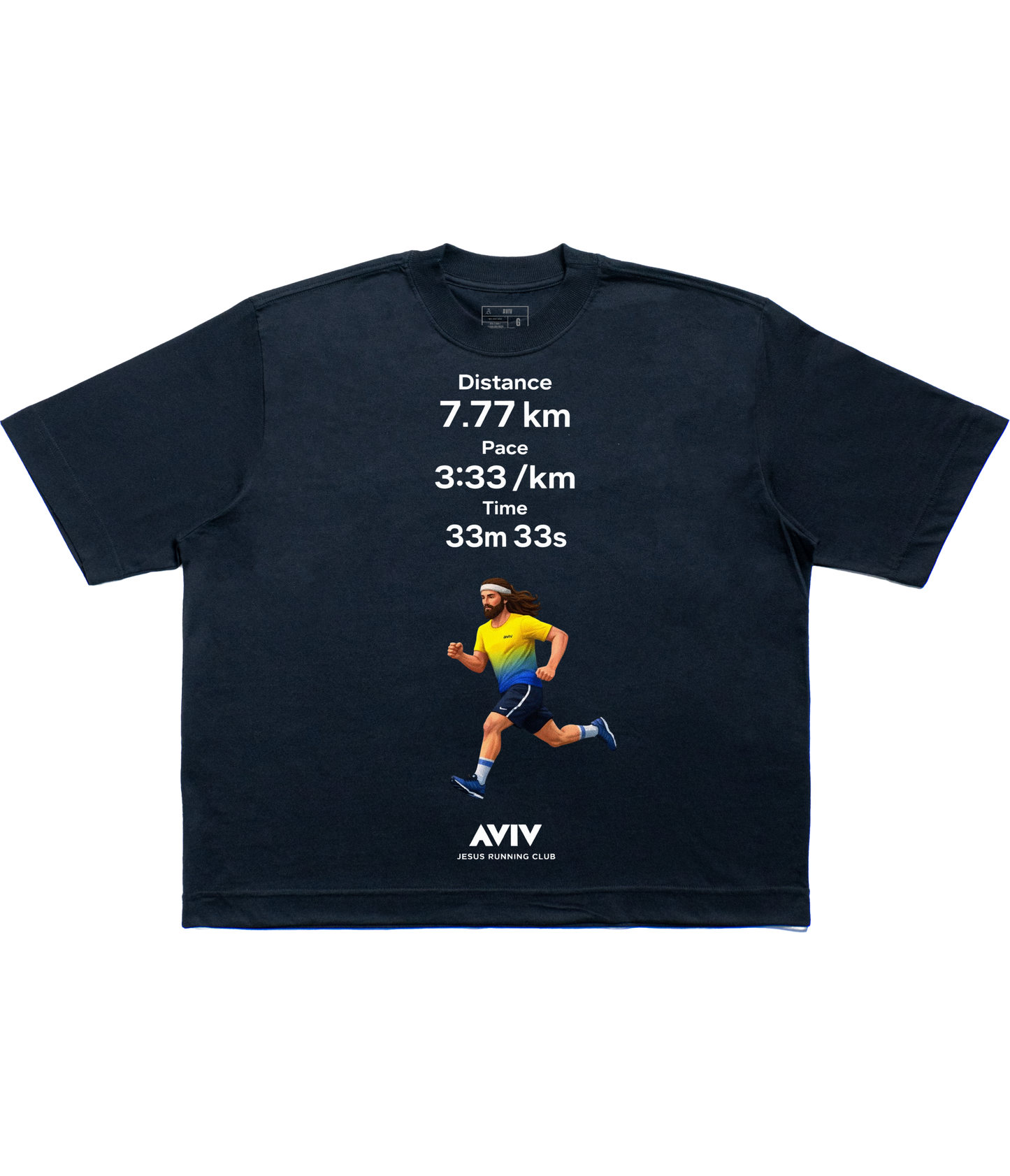 TEE BOXY 'JESUS RUNNING CLUB'